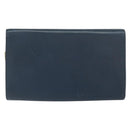 Christian Dior Chain Shoulder Bag Leather Navy Gold Auth BA9389-2