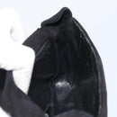 CHANEL Matelasse Chain Shoulder Bag Suede Black Gold CC Auth BA9390-20