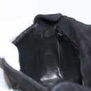 CHANEL Matelasse Chain Shoulder Bag Suede Black Gold CC Auth BA9390-21