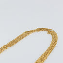 CHANEL Matelasse Chain Shoulder Bag Suede Black Gold CC Auth BA9390-14