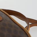 CELINE Macadam Canvas Shoulder Bag PVC Leather 2way Brown Gold Auth BA9391-9