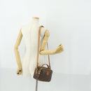 CELINE Macadam Canvas Shoulder Bag PVC Leather 2way Brown Gold Auth BA9391-24