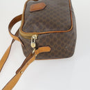 CELINE Macadam Canvas Shoulder Bag PVC Leather 2way Brown Gold Auth BA9391-4