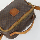 CELINE Macadam Canvas Shoulder Bag PVC Leather 2way Brown Gold Auth BA9391-6