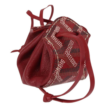 GOYARD Pouch PVC Canvas Red Auth BA9393V
