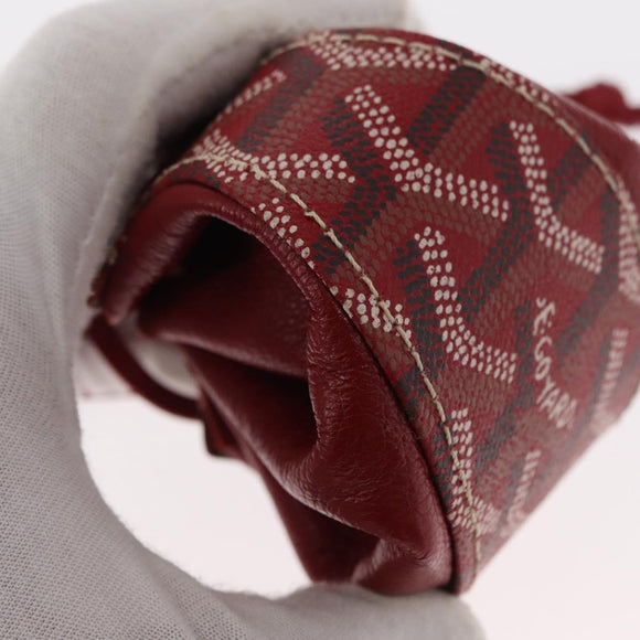 GOYARD Pouch PVC Canvas Red Auth BA9393V