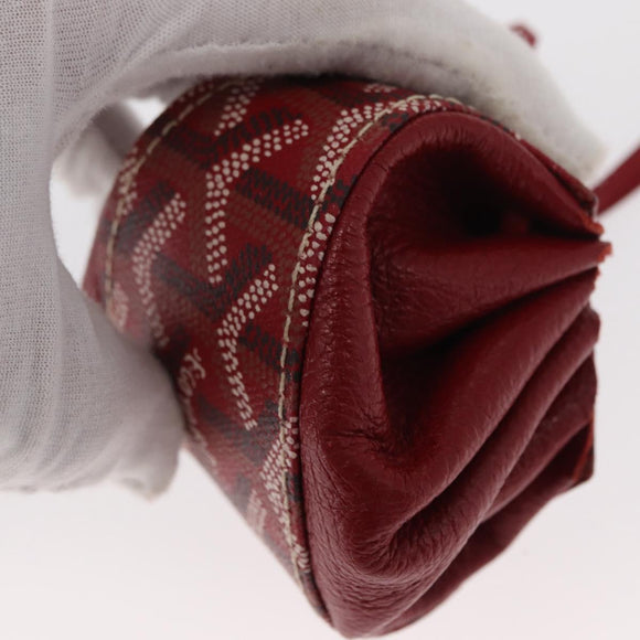 GOYARD Pouch PVC Canvas Red Auth BA9393V