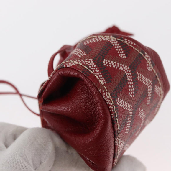 GOYARD Pouch PVC Canvas Red Auth BA9393V