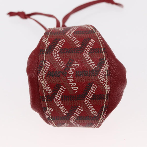 GOYARD Pouch PVC Canvas Red Auth BA9393V