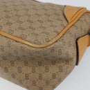 GUCCI Micro GG Supreme Shoulder Bag PVC Beige Gold Auth BA9394-15