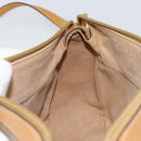 GUCCI Micro GG Supreme Shoulder Bag PVC Beige Gold Auth BA9394-19