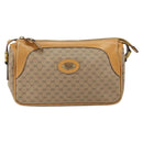 GUCCI Micro GG Supreme Shoulder Bag PVC Beige Gold Auth BA9394-13