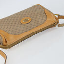 GUCCI Micro GG Supreme Shoulder Bag PVC Beige Gold Auth BA9394-6