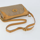 GUCCI Micro GG Supreme Shoulder Bag PVC Beige Gold Auth BA9394-7