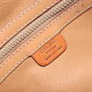 CELINE Macadam Canvas Hand Bag PVC Leather Brown Gold Auth BA9395-16