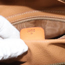 CELINE Macadam Canvas Hand Bag PVC Leather Brown Gold Auth BA9395-22