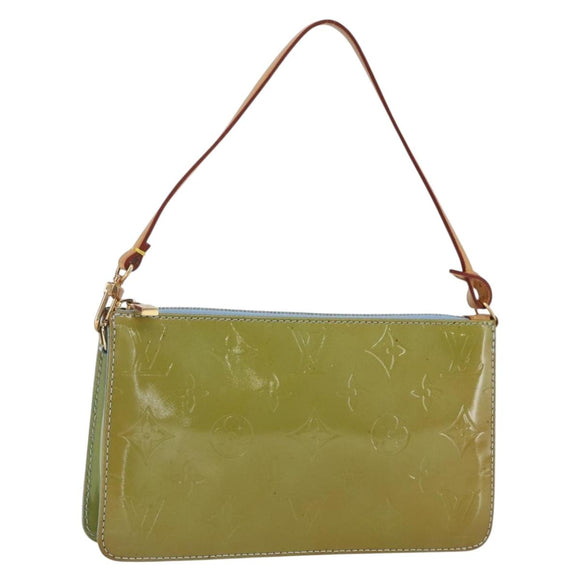 LOUIS VUITTON Monogram Vernis Lexington Pouch Baby Blue M91011 LV Auth BA9397