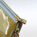 LOUIS VUITTON Monogram Vernis Lexington Pouch Baby Blue M91011 LV Auth BA9397-15