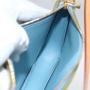 LOUIS VUITTON Monogram Vernis Lexington Pouch Baby Blue M91011 LV Auth BA9397-18