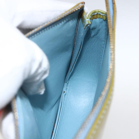 LOUIS VUITTON Monogram Vernis Lexington Pouch Baby Blue M91011 LV Auth BA9397