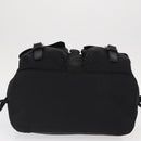 PRADA Backpack Nylon Black Silver Auth BA9398-5