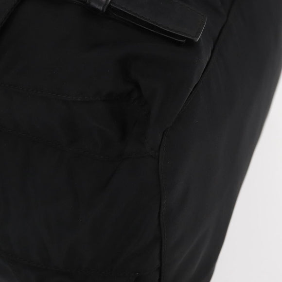 PRADA Backpack Nylon Black Silver Auth BA9398