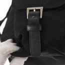 PRADA Backpack Nylon Black Silver Auth BA9398-10