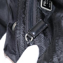 PRADA Backpack Nylon Black Silver Auth BA9398-27