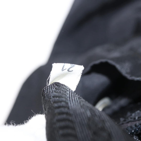 PRADA Backpack Nylon Black Silver Auth BA9398