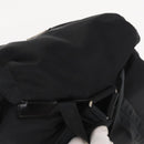 PRADA Backpack Nylon Black Silver Auth BA9398-6