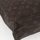 LOUIS VUITTON Monogram Sac Plat Hand Bag M51140 LV Auth BA9399-14