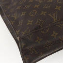LOUIS VUITTON Monogram Sac Plat Hand Bag M51140 LV Auth BA9399-16
