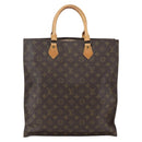 LOUIS VUITTON Monogram Sac Plat Hand Bag M51140 LV Auth BA9399-2