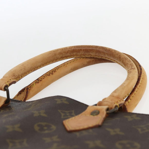 LOUIS VUITTON Monogram Sac Plat Hand Bag M51140 LV Auth BA9399