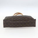 LOUIS VUITTON Monogram Sac Plat Hand Bag M51140 LV Auth BA9399-5