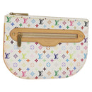 LOUIS VUITTON Monogram Multicolor Pochette GM Pouch White M60027 Auth BA939SAM-1