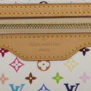 LOUIS VUITTON Monogram Multicolor Pochette GM Pouch White M60027 Auth BA939SAM-17