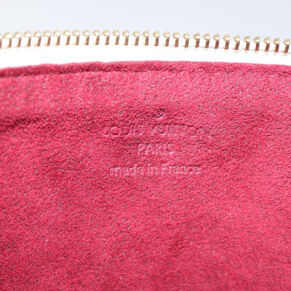 LOUIS VUITTON Monogram Multicolor Pochette GM Pouch White M60027 Auth BA939SAM