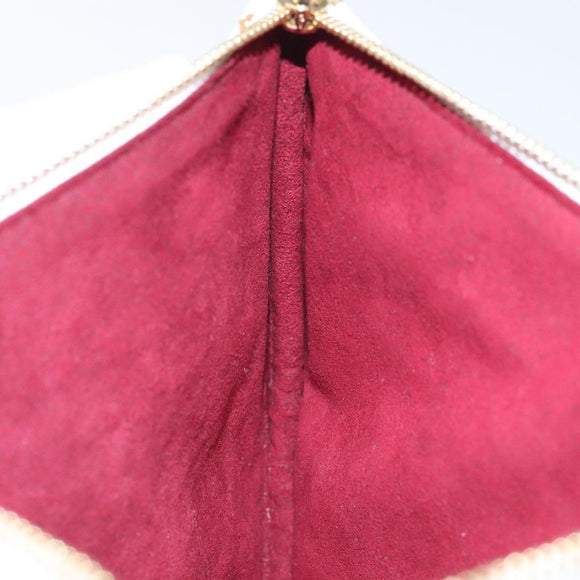 LOUIS VUITTON Monogram Multicolor Pochette GM Pouch White M60027 Auth BA939SAM