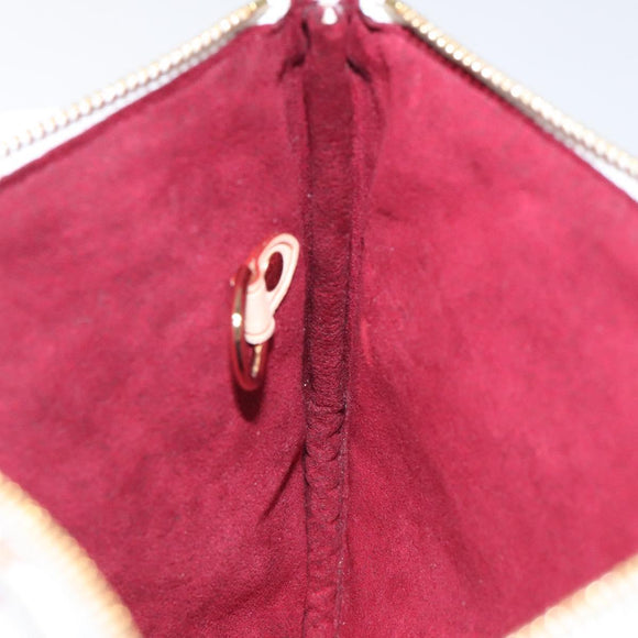 LOUIS VUITTON Monogram Multicolor Pochette GM Pouch White M60027 Auth BA939SAM