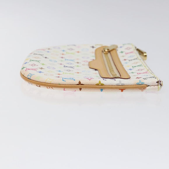 LOUIS VUITTON Monogram Multicolor Pochette GM Pouch White M60027 Auth BA939SAM