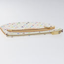 LOUIS VUITTON Monogram Multicolor Pochette GM Pouch White M60027 Auth BA939SAM-5