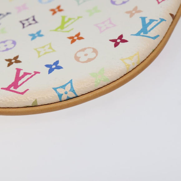 LOUIS VUITTON Monogram Multicolor Pochette GM Pouch White M60027 Auth BA939SAM
