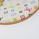 LOUIS VUITTON Monogram Multicolor Pochette GM Pouch White M60027 Auth BA939SAM-14