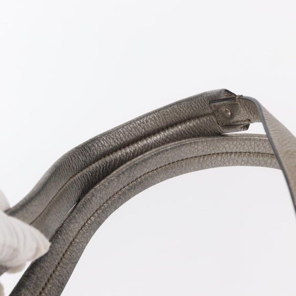 VALENTINO Rock Studs Backpack Leather Silver Gold Auth BA9400