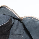 VALENTINO Rock Studs Backpack Leather Silver Gold Auth BA9400-22