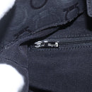 Salvatore Ferragamo Gancini Tote Bag Nylon Black Silver Auth BA9401-17