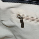 Salvatore Ferragamo Gancini Tote Bag Enamel Black Silver Auth BA9402-21