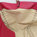 VALENTINO Rock studs Tote Bag Leather 2way Pink Gold Auth BA9403-20