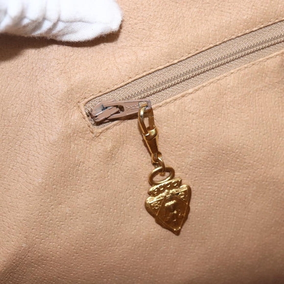 GUCCI Micro GG Supreme Tote Bag PVC Leather Beige Gold 002 115 0135 Auth BA9404